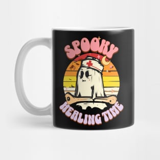 Cool Halloween Nurse Fall Women - Spooky Healing Time Mug